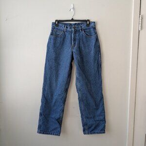 Fleece Lined Blue Denim Jeans Women's Size 8R